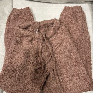 SKIMS Cozy Knit Pajama Pants in Brown